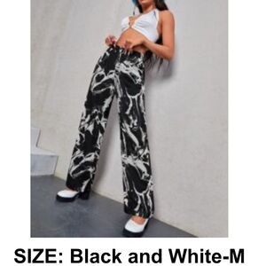 Stylish Black and White Women's Pants